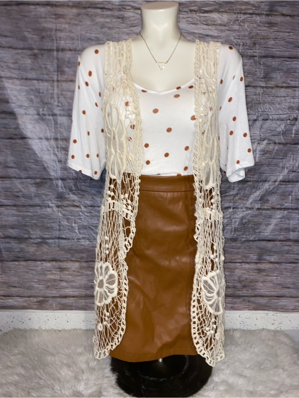 Mind Code Crochet Lace Boho Vest